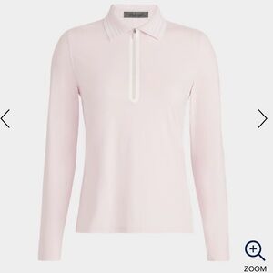 NWT - G/FORE Silky Nylon Quarter Zip Polo Pink (GFORE)
